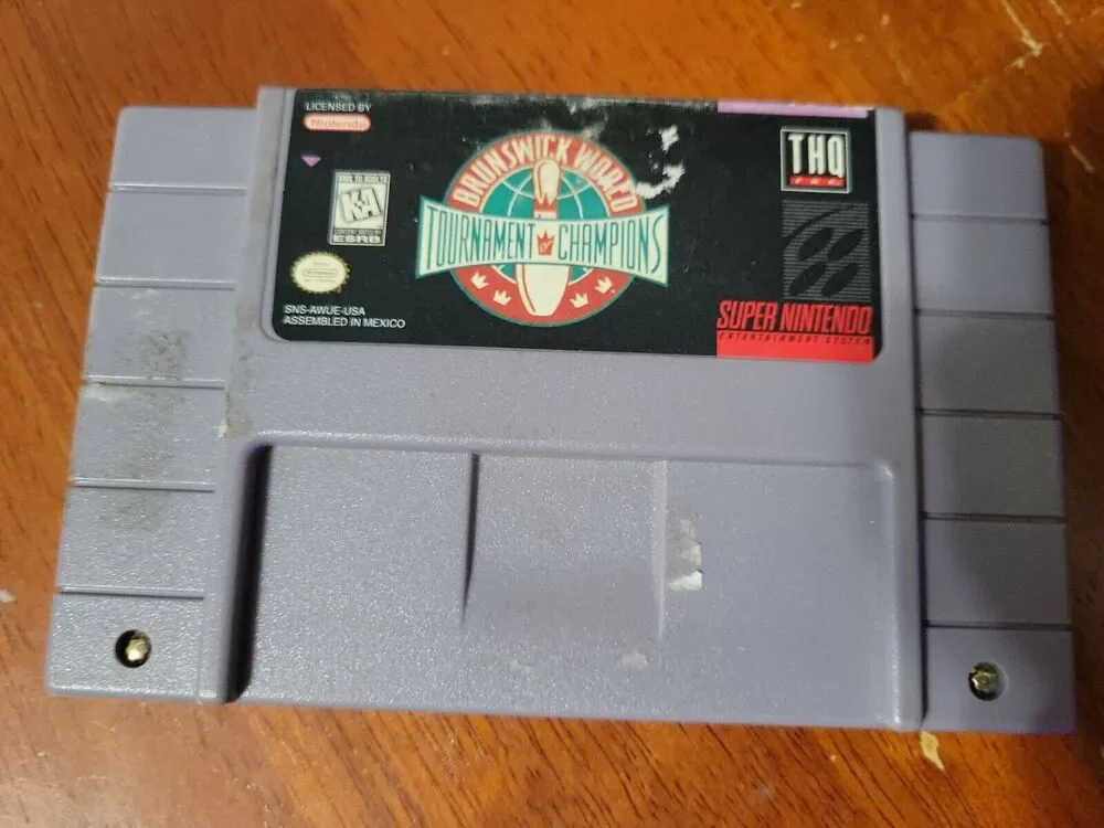 Brunswick World Tournament of Champions UNTESTED Cartridge (Super NES,1997)